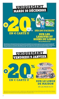 Prospectus Super U à Les Avanchers-Valmorel, "Super U", 18 pages de promos valables du 16/12/2025 au 11/01/2026