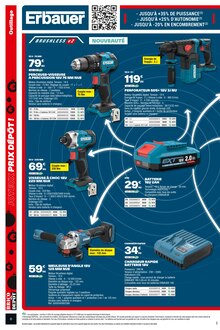 Promo Ponceuse Excentrique dans le catalogue Brico Dépôt du moment à la page 6