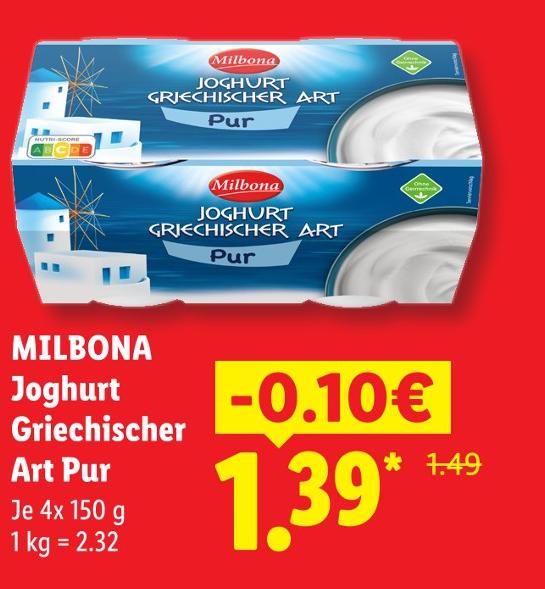 Joghurt Griechischer Art Pur