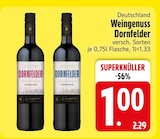 Dornfelder halbtrocken im Angebot bei EDEKA in Ingolstadt Dornfelder halbtrocken Angebote von Weingenuss bei EDEKA Ingolstadt für 1,00 €