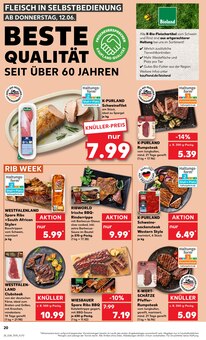 Rumpsteak im aktuellen Kaufland Prospekt (Krefeld) Rumpsteak im Kaufland Prospekt "KNĂśLLER" mit 54 Seiten (Krefeld)