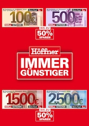 Aktueller Höffner Prospekt mit Wohnwand, "IMMER GÜNSTIGER", Seite 1