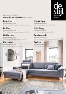 Bier im Polstermöbel Fischer Prospekt "DeStjl" mit 16 Seiten (Filderstadt)