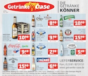 Cola im Getränke Oase Prospekt in Bönen Aktueller Getränke Oase Prospekt mit Cola, "Aktuelle Angebote", Seite 1