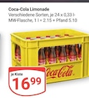 Limonade im Angebot bei GLOBUS in Bensheim Limonade Angebote von Coca-Cola bei GLOBUS Bensheim für 16,99 €