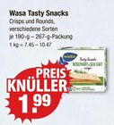 Vollkornbrot im V-Markt Prospekt Tasty Snacks Crisps und Rounds von Wasa im aktuellen V-Markt Prospekt für 1,99 €