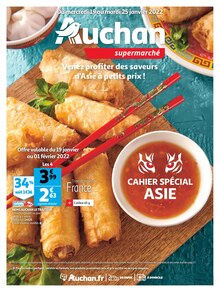 Auchan Catalogue "Venez profiter des saveurs d'Asie à petit prix !", 28 pages, Savigny-sur-Orge,  19/01/2022 - 25/01/2022