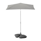 Sonnenschirm mit Ständer grau/dunkelgrau von LILLEÖ / IGGÖN im aktuellen IKEA Prospekt für 64,99 €