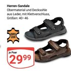 Herren-Sandale Angebote bei GLOBUS Gera für 29,99 €