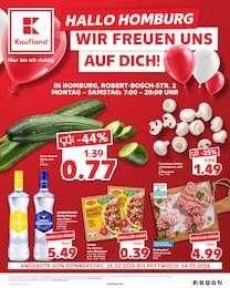 Kaufland Prospekt für Homburg mit 74 Seiten Kaufland Prospekt für Homburg: "Aktuelle Angebote", 74 Seiten, 26.02.2026 - 04.03.2026