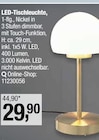 LED-Tischleuchte bei Opti-Wohnwelt im Schenkenberg Prospekt für 29,90 €