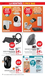 Prix et réduction Clavier dans le prospectus Super U en cours Offre Clavier dans le catalogue Super U du moment à la page 30