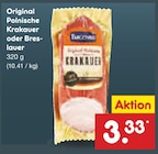 Original Polnische Krakauer für 3,33 € bei Netto Marken-Discount im Angebot Original Polnische Krakauer im aktuellen Netto Marken-Discount Prospekt