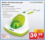 Milben-Handstaubsauger Kompakt Angebote von CLEANmaxx bei Netto Marken-Discount Villingen-Schwenningen für 39,99 €