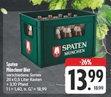 Münchner Bier Angebote von Spaten bei EDEKA Borna für 13,99 €