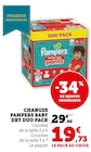 Changes Baby Dry Duo PAck - Pampers - Super U à Pontault-Combault Changes Baby Dry Duo PAck - Pampers en promo chez Super U Pontault-Combault à 19,73 €