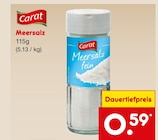 Meersalz von Carat für 0,59 € bei Netto Marken-Discount im Angebot Meersalz von Carat im aktuellen Netto Marken-Discount Prospekt