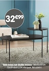 Table basse noir double niveaux en promo chez B&M Dijon à 32,99 €