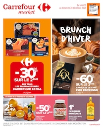 Prospectus Supermarchés Carrefour Market en cours, BRUNCH D’HIVER, 44 pages, 15/12/2025 - 28/12/2025 Catalogue Supermarchés Carrefour Market en cours à Saint-Lô et alentours, BRUNCH D’HIVER, 44 pages, 15/12/2025 - 28/12/2025