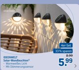 Solar-Wandleuchten im Rossmann Prospekt Solar-Wandleuchten von IDEENWELT im aktuellen Rossmann Prospekt für 5,99 €