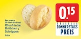 Ofenfrische Brötchen / Schrippen Angebote bei E center Berlin für 0,15 €