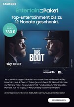 Samsung Prospekt für Dreieich mit 7 Seiten Samsung Prospekt für Dreieich: "Top-Entertainment bis zu 12 Monate geschenkt.", 7 Seiten, 01.06.2020 - 07.06.2020