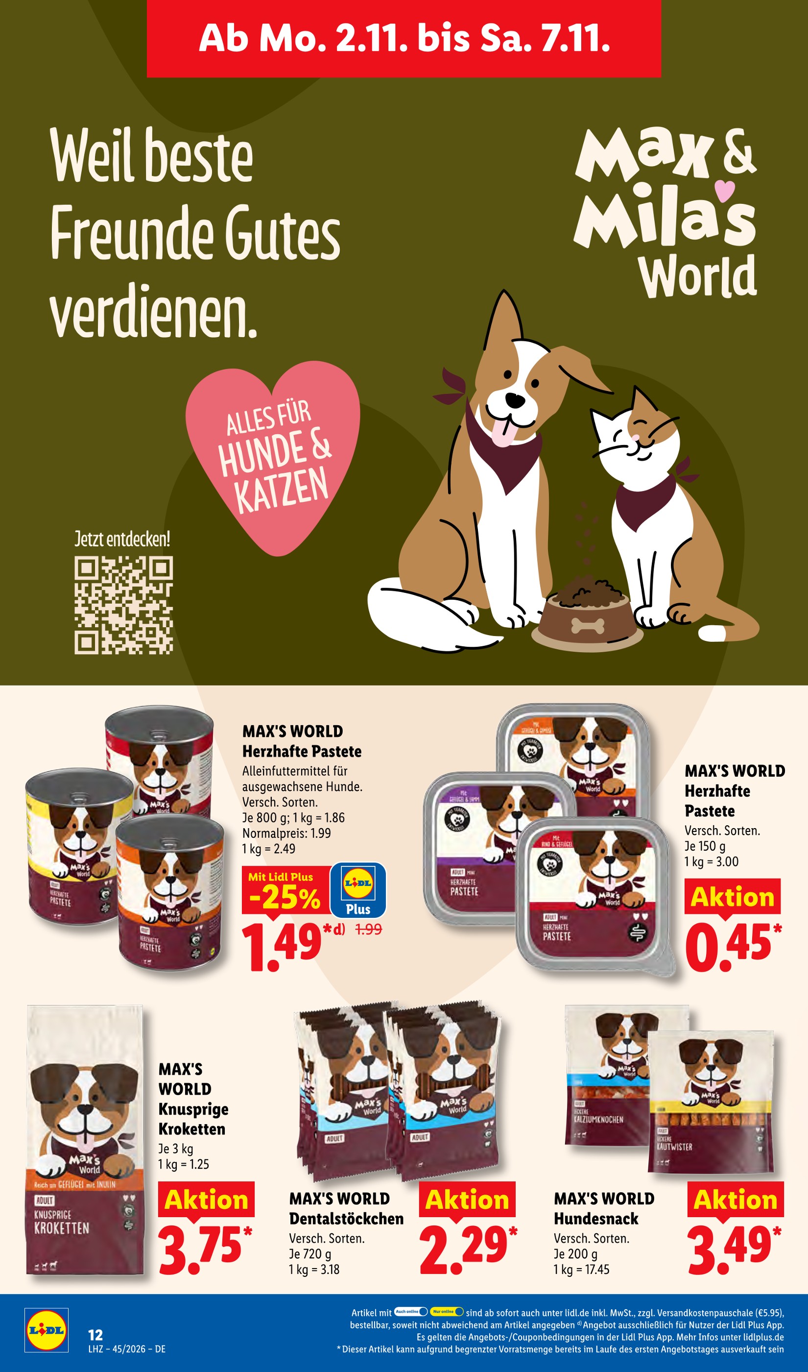 Hundefutter im Lidl Prospekt in Neuwied Aktueller Lidl Prospekt mit Hundefutter, "LIDL LOHNT SICH", Seite 22