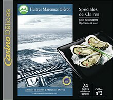 Géant Casino Orange - Huîtres spéciales de claires Marennes Oléron n°3 et AOP Alsace Riesling Blanc Promo Huîtres spéciales de claires Marennes Oléron n°3 et AOP Alsace Riesling Blanc dans le catalogue Géant Casino "Maxi lot, maxi éco" à Orange