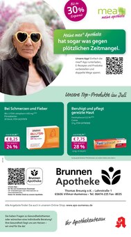 Aktueller mea - meine apotheke Prospekt "Unsere Juli-Angebote" Seite 1 von 4 Seiten
