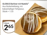 Aktuelles Berliner mit Nutella Angebot bei GLOBUS in Bochum ab 2,65 €