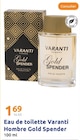 Eau de toilette Varanti Hombre Gold Spender - VARANTI dans le catalogue Action