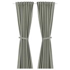 2 Gardinen + Raffhalter hell graugrün/mit Gardinenband im Angebot bei IKEA in Nordhausen 2 Gardinen + Raffhalter hell graugrün/mit Gardinenband Angebote von LENDA bei IKEA Nordhausen für 25,49 €