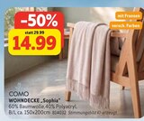 Sconto SB Salzmünde - WOHNDECKE „Sophia“ Angebot im Prospekt WOHNDECKE „Sophia“ bei Sconto SB im Salzmünde Prospekt für 14,99 €