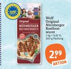 Original Nürnberger Rostbratwurst von Wolf im aktuellen tegut Prospekt für 2,99 €