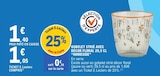 Gobelet strié avec décor floral 29,5 cl - Homeside - E.Leclerc à Châtenay-Malabry Gobelet strié avec décor floral 29,5 cl - Homeside en promo chez E.Leclerc Châtenay-Malabry à 1,05 €