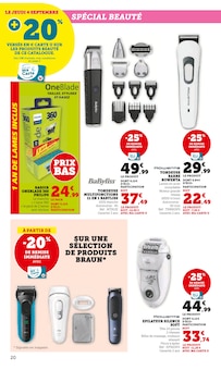 Promotion Tondeuse Électrique dans le prospectus Hyper U, valable du 02/09/2025 au 14/09/2025 Promo Tondeuse Électrique dans le catalogue Hyper U du moment à la page 20