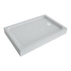 Receveur de douche à poser en composite blanc antidérapant 120 x 80 cm en promo chez Brico Dépôt Clermont-Ferrand à 89,00 €