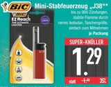 Mini-Stabfeuerzeug "J38" Angebote von BIC bei EDEKA Augsburg für 1,29 €