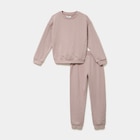 Ensemble de jogging sweat et pantalon marron clair fille en promo chez La Halle Ensemble de jogging sweat et pantalon marron clair fille dans le catalogue La Halle