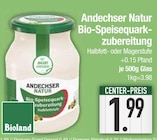 Bio-Speisequarkzubereitung Angebote von Andechser Natur bei EDEKA Ingolstadt für 1,99 €