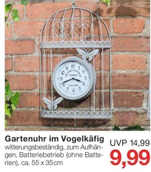 Gartenuhr im Vogelkäfig bei Jawoll in Neuwied Gartenuhr im Vogelkäfig im Angebot bei Jawoll Neuwied für 9,99 €