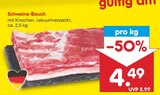 Schweine-Bauch im Angebot bei Netto Marken-Discount in Weinheim Schweine-Bauch Angebote bei Netto Marken-Discount Weinheim für 4,49 €