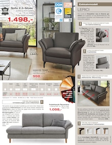Sofa im aktuellen külkens+sohn Polstermöbel Prospekt (Bochum) Sofa im külkens+sohn Polstermöbel Prospekt "SOFA MAGAZIN" mit 16 Seiten (Bochum)