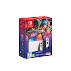 Pack Console Nintendo Switch Oled Blanche + Mario Kart 8 Deluxe + 12 mois d'abonnement Online à 314,95 € dans le catalogue Carrefour