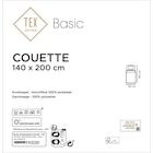 Couette "Basic" - TEX BASIC - Carrefour à Pau Couette "Basic" - TEX BASIC en promo chez Carrefour Pau à 9,99 €