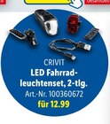 LED Fahrradleuchtenset Angebote von CRIVIT bei Lidl Bad Oeynhausen für 12,99 €