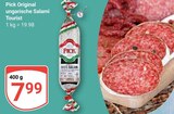 Original ungarische Salami Tourist von Pick im aktuellen GLOBUS Prospekt