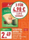 Filtertüten Original 1x4 Angebote von Melitta bei Marktkauf Herten für 4,98 €