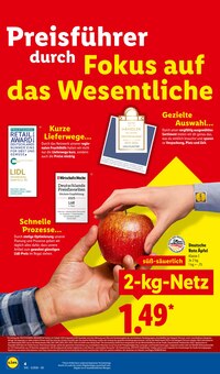 Äpfel im aktuellen Lidl Prospekt (Kassel) Äpfel im Lidl Prospekt "LIDL LOHNT SICH" mit 66 Seiten (Kassel)