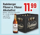 Pilsner o. Pilsner Alkoholfrei im Angebot bei Trinkgut in Erftstadt Pilsner o. Pilsner Alkoholfrei Angebote von Radeberger bei Trinkgut Erftstadt für 11,99 €